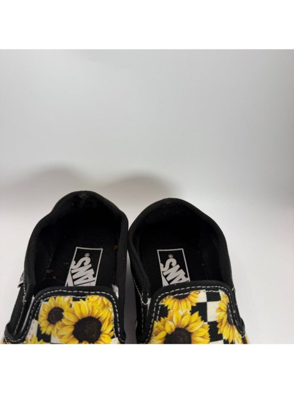 Vans Sunflower Checkerboard Slip-On Shoes Womens Size 6 Casual Canvas Skate Snea - Picture 3 of 9